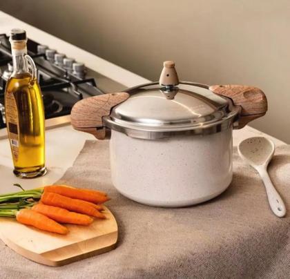 Imagem de Panela Pressão 2 alças com Indução Vanilla 5,4L Brinox