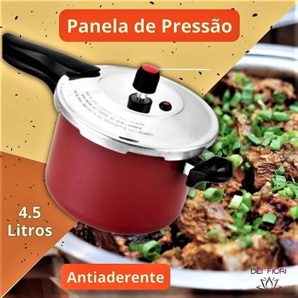 Imagem de Panela Pressão 4,5 L Premium Fechamento Externo Antiaderente Top Chef