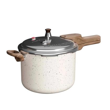 Imagem de Panela Pressão Cerâmica Indução 6,8L Fechamento Externo Fundo Triplo Cozimento Rápido Mármore