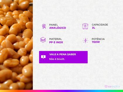 Imagem de Panela Pressão Elétrica Mondial Pratic Cook 3L Premium 127V