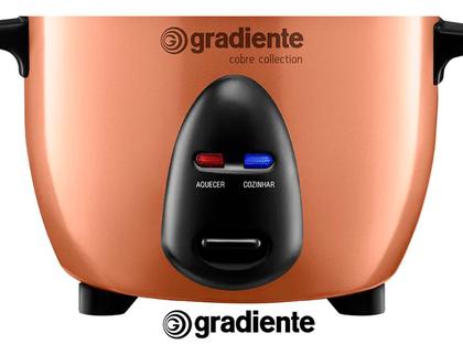 Imagem de Panela Risoteira Gradiente Multiuso Com Vaporeira Allday Cor Cobre PGPM172 Frequência 60Hz