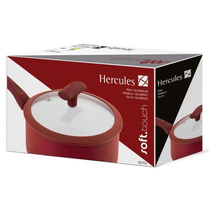 Imagem de Panela Soft Touch Hércules 20 cm com Fundo de Indução Vermelha