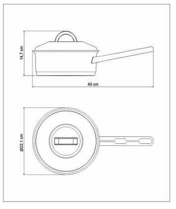 Imagem de Panela Solar 20 cm Fundo Triplo Inox Cabo Tramontina Indução