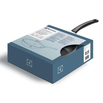 Imagem de Panela Wok Antiaderente Com Tampa 28cm Electrolux Cor Prateado