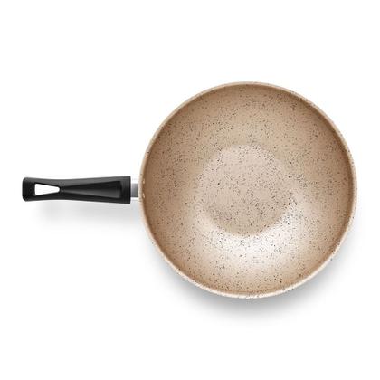Imagem de Panela Wok Antiaderente Cristal Decor Preta N28 4,3L MTA