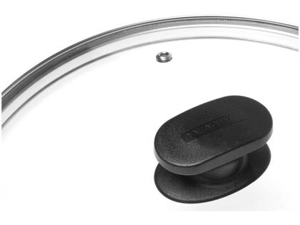 Imagem de Panela Wok Antiaderente Tramontina com Tampa 28 Cm Grafite