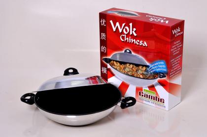 Imagem de Panela wok chinesa com revestimento antiaderente interno (7010)
