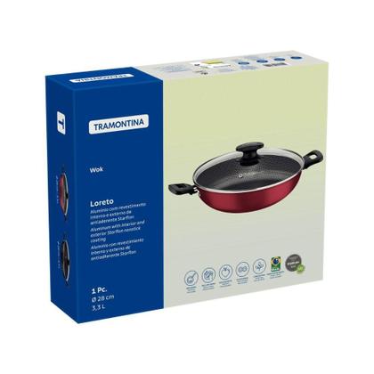 Imagem de Panela Wok Tramontina Loreto Antiaderente Alumínio 27817120