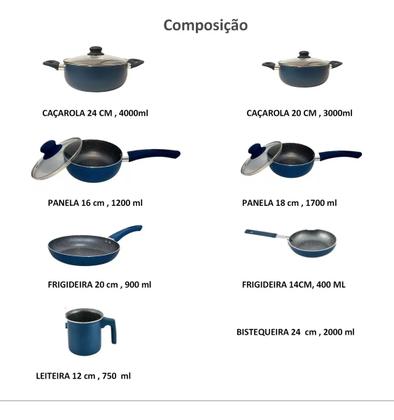 Imagem de Panelas de Cerâmica Ibizza em 8 Peças Casambiente
