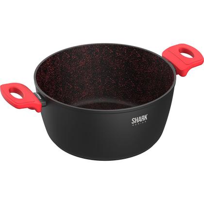 Imagem de Panelas Ichef Home Sauté Grand e Family Size com Tampa de Vidro 24Cm Vermelha
