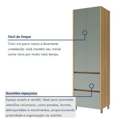 Imagem de Paneleiro 2 Portas 2 Gavetas 70Cm 100% Mdf Rainha