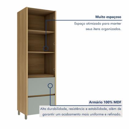 Imagem de Paneleiro 2 Portas 2 Gavetas 70Cm 100% Mdf Rainha