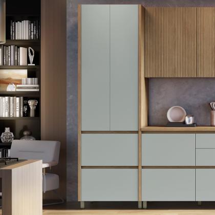 Imagem de Paneleiro 2 Portas 2 Gavetas 70Cm 100% Mdf Rainha