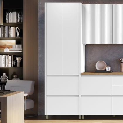 Imagem de Paneleiro 2 Portas 2 Gavetas 70Cm 100% Mdf Rainha