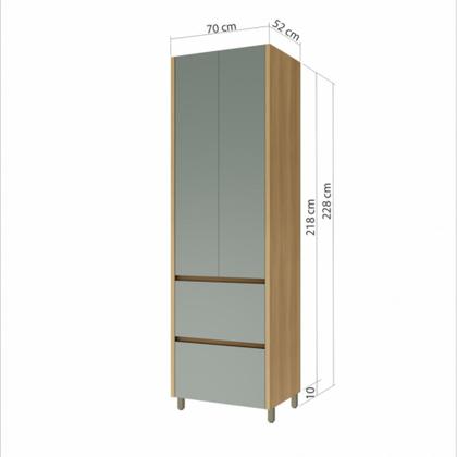 Imagem de Paneleiro 2 Portas 2 Gavetas Rainha 70cm 100 Mdf - Nesher