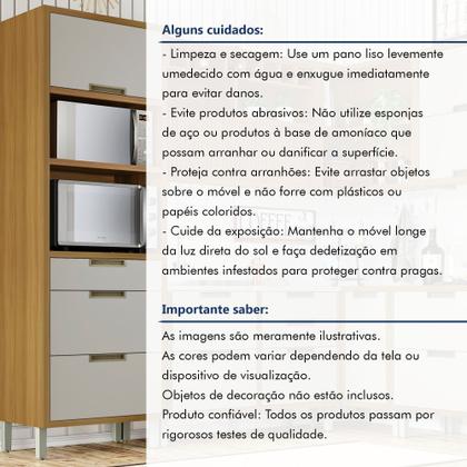 Imagem de Paneleiro 2 Portas 3 Gavetas Imperatriz 100% Mdf