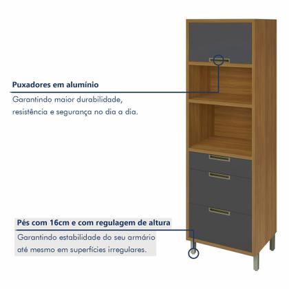 Imagem de Paneleiro 2 Portas 3 Gavetas Imperatriz 100% Mdf