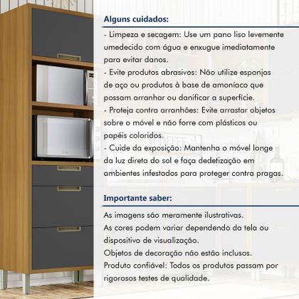 Imagem de Paneleiro 2 Portas 3 Gavetas Imperatriz 100% Mdf