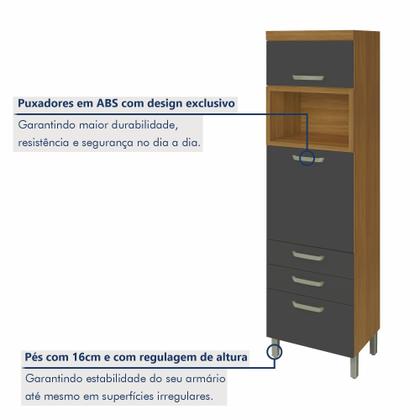 Imagem de Paneleiro 2 Portas 3 Gavetas Princesa 100% Mdf