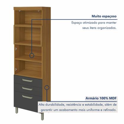 Imagem de Paneleiro 2 Portas 3 Gavetas Princesa 100% Mdf