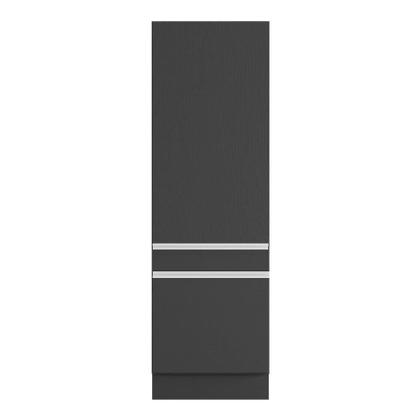 Imagem de Paneleiro 2 Portas 62cm Com Rodapé Veneza Multimóveis V2119 Preto/branco Preto/branco