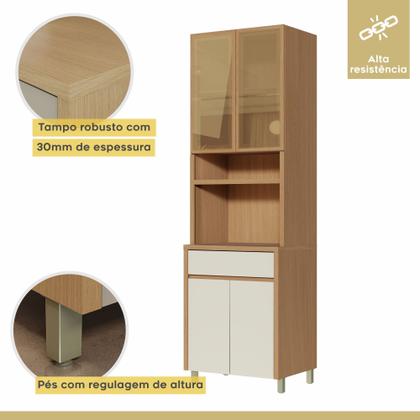 Imagem de Paneleiro 4 Portas 1 Gaveta Condessa 100% Mdf