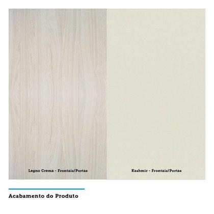 Imagem de Paneleiro 70 Cm Duplo Nicho Luci Legno Crema Com Kashmir