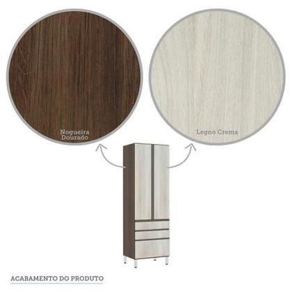 Imagem de Paneleiro 70cm 2 Portas 2 Gavetas 1 Gavetão Jade Luciane Móveis