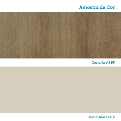 Imagem de Paneleiro 70cm 3 Portas com 2 Nichos para Microondas Isis Luciane Móveis