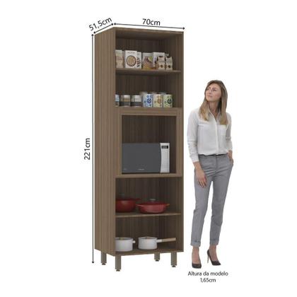 Imagem de Paneleiro 70cm 4 Prts Espaço Micro-ondas Aspen Vanilla/beige