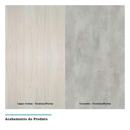 Imagem de Paneleiro 70Cm Lis Legno Crema Com Concreto