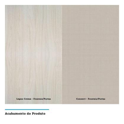 Imagem de Paneleiro 70Cm Vidro Bronze Luci Legno Crema Com Connect