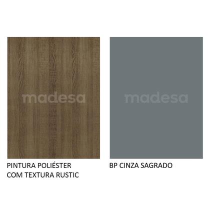 Imagem de Paneleiro Agata 60 cm 3 Portas Rustic/Cinza Madesa