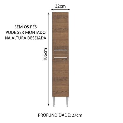 Imagem de Paneleiro Armário de Cozinha 2 Portas Rustic Emilly Madesa