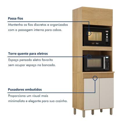 Imagem de Paneleiro com 2 Nichos 3 Portas Dakota