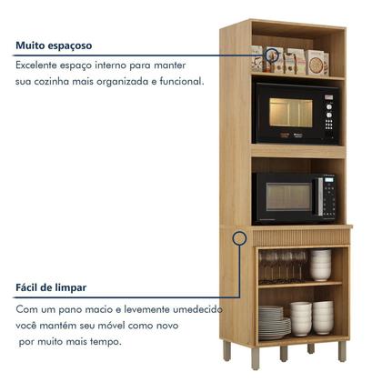 Imagem de Paneleiro com 2 Nichos 3 Portas Dakota