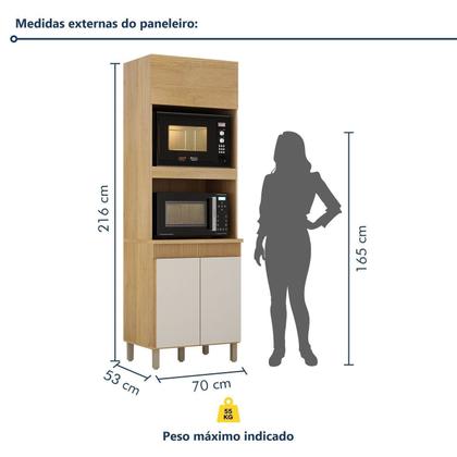 Imagem de Paneleiro com 2 Nichos 3 Portas Dakota
