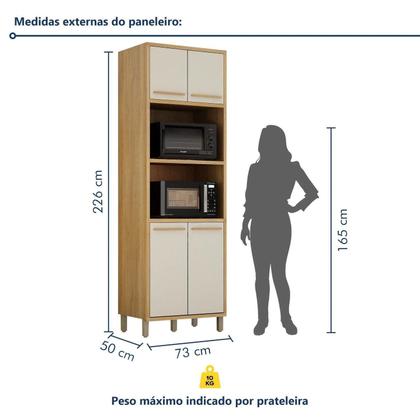 Imagem de Paneleiro com 2 Nichos 4 Portas 73cm Torino
