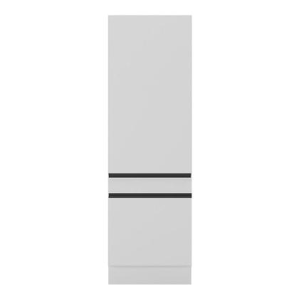 Imagem de Paneleiro com Rodapé 2 Portas Veneza Multimóveis MP2119.964 Branco/Preto