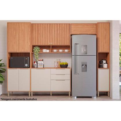 Imagem de Paneleiro de Cozinha Esplêndida c/ 2 Portas 37cm Cinamomo/Off White - MGM