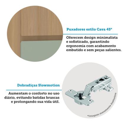 Imagem de Paneleiro Duplo 70cm 4 Portas Slim Luciane Móveis
