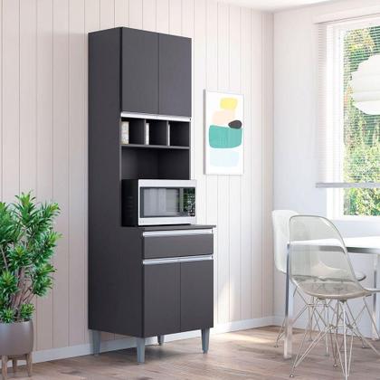 Imagem de Paneleiro Duplo Adriana 4 Portas Cinza