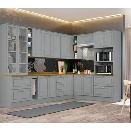 Imagem de Paneleiro Duplo Americana 2 Portas 2 Gavetas Henn