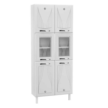 Imagem de Paneleiro Duplo de Aço Telasul Star C/ Vidro Branco - Telasul