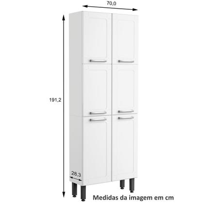 Imagem de Paneleiro Duplo em Aço - Branco - Bertolini Multipla.