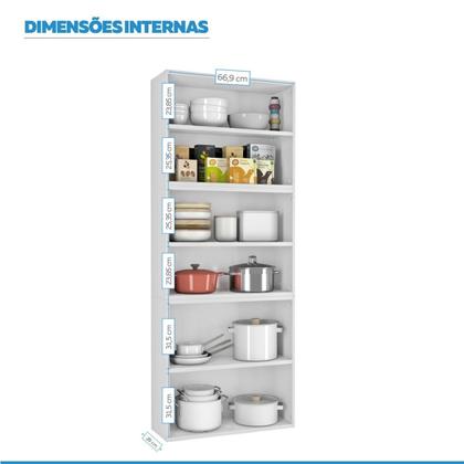 Imagem de Paneleiro Duplo em Aço em Aço Alto 6 Portas Luce Itatiaia