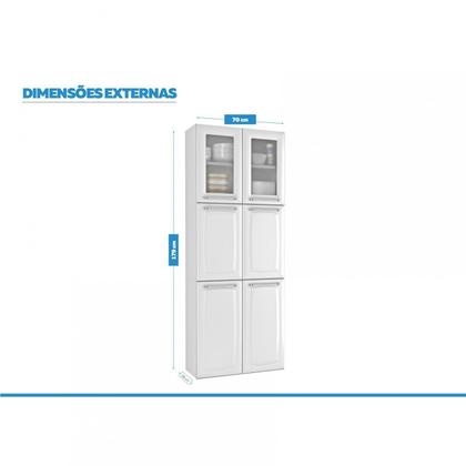 Imagem de Paneleiro Duplo em Aço em Aço Alto 6 Portas Luce Itatiaia