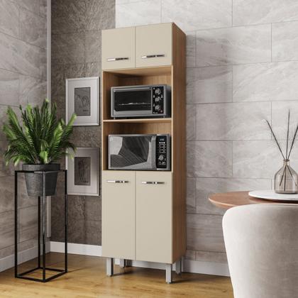 Imagem de Paneleiro Duplo Mara 4 Portas Savana Off White Moblis