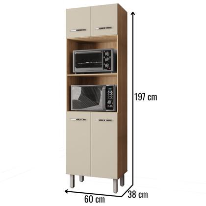 Imagem de Paneleiro Duplo Mara 4 Portas Savana Off White Moblis