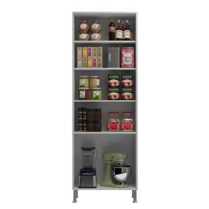 Imagem de Paneleiro Duplo Modulado Com Vidro Fidelitá Viena 70 Cm 4 Portas Branco